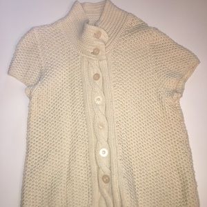 Ivory button down sweater